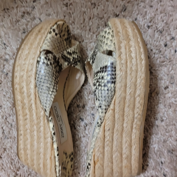 Designer JIMMY CHOO Snakeskin Wedges Aut… - Picture 11 of 11
